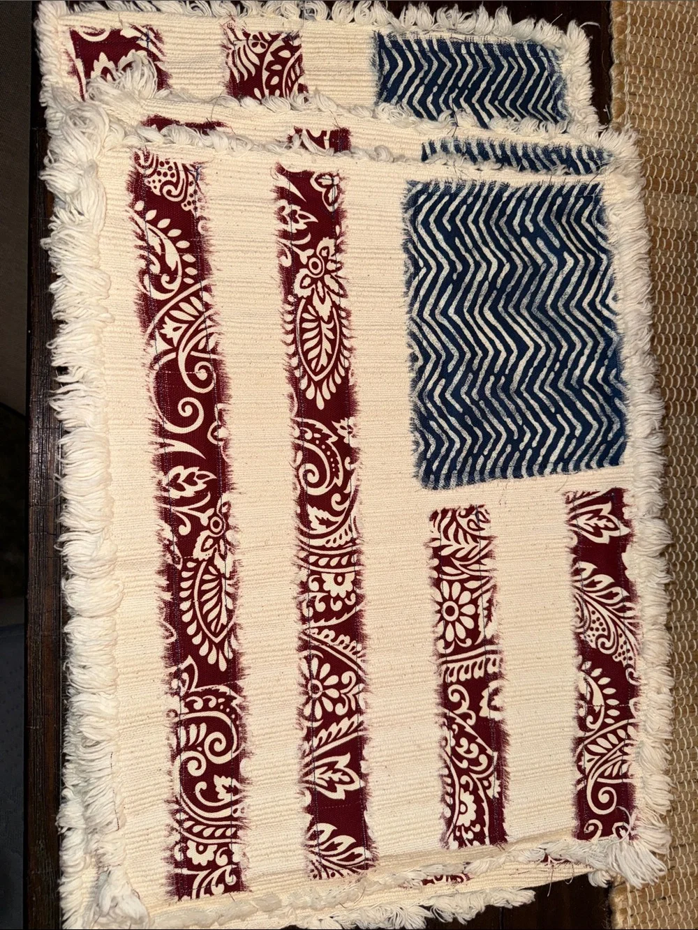 Rustic Patriotic Placemat Set of 4
